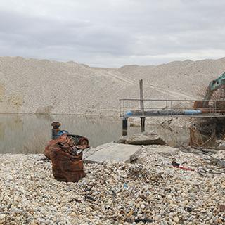 Photo Textures of Background Gravel Mining